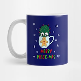 Merry Prick Mas - Small Cactus With Red Spikes In Christmas Mug Mug